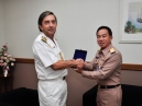 พลเรือตรี พิเชฐ ตานะเศรษฐ เจ้ากรมข่าวทหารเรือ รับเยี่ยมคำนับ นาวาเอก Jose Maria Goyanes Blanco ผู้ช่วยทูตทหาร ราชอาณาจักรสเปน ประจำประเทศไทย