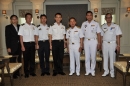 พลเรือตรี พิเชฐ  ตานะเศรษฐ เจ้ากรมข่าวทหารเรือ รับเยี่ยมคำนับ นาวาเอก Victor Huang เจ้ากรมข่าวกองทัพเรือสิงคโปร์ และคณะ ในโอกาสมาประชุมแลกเปลี่ยนข่าวสาร