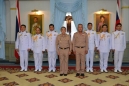 พลเรือตรี พิเชฐ ตานะเศรษฐ เจ้ากรมข่าวทหารเรือ นำคณะนายทหารสัญญาบัตรที่จะไปปฏิบัติหน้าที่ ผู้ช่วยทูตฝ่ายทหารเรือไทย/ต่างประเทศ และรองผู้ช่วยทูตทหารเรือไทย/ต่างประเทศ ใน ๑ ตุลาคม ๒๕๕๗ เข้าเยี่ยมอำลาและรับโอวาทแนวทางการปฏิบัติหน้าที่ในต่างประเทศ