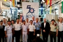 พลเรือตรี อภิชาติ ปัญญากิตติวัฒน์ ผู้อำนวยการสำนักนโยบายและแผน กรมข่าวทหารเรือ เป็นผู้แทนผู้บัญชาการทหารเรือ ร่วมงานเลี้ยงรับรองบนเรือ RSS Interped ของกองทัพเรือสาธารณรัฐสิงคโปร์ เนื่องในโอกาสเดินทางมาร่วมการฝึก CARAT2017