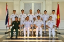 พลเรือโท สมประสงค์ นิลสมัย เจ้ากรมข่าวทหารเรือ รับการเยี่ยมคำนับจาก นาวาเอก (อาวุโส) Nguyen Thanh Binh รองผู้อำนวยการกองข่าว กองทัพเรือสาธารณรัฐสังคมนิยมเวียดนาม และคณะ เนื่องในโอกาสเดินทางมาร่วมประชุมแลกเปลี่ยนข้อมูลข่าวสารระหว่างกองทัพเรือ-กองทัพเรือสาธ