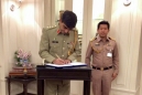 พลเรือโท สมประสงค์ นิลสมัย เจ้ากรมข่าวทหารเรือ เป็นผู้แทนผู้บัญชาการทหารเรือ ให้การต้อนรับ พันเอก Syed Muhammad Raza Ul Hasnain ผู้ช่วยทูตฝ่ายทหาร สาธารณรัฐอิสลามปากีสถาน ประจำประเทศไทย ที่เข้าเยี่ยมคำนับเพื่อแนะนำตัวในโอกาสเข้ารับตำแหน่งใหม่ในประเทศไทย